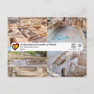 Carte Postale UNESCO - WHS - Mérida - La Maison du Mithraeum