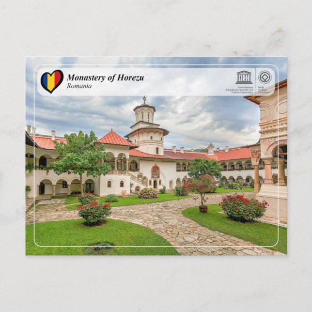 Carte Postale UNESCO WHS - Monastery of Horezu (Devant)