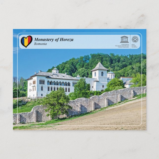Carte Postale UNESCO WHS - Monastery of Horezu (Devant)