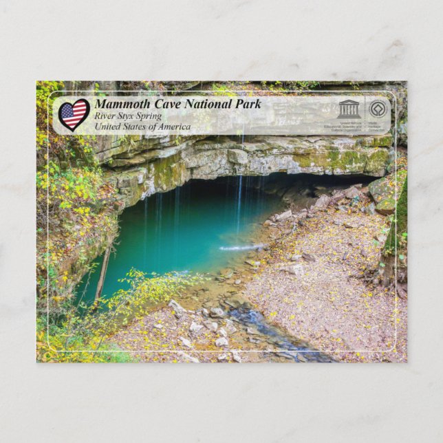 Carte Postale UNESCO WHS - Parc national de Mammoth Cave (Devant)