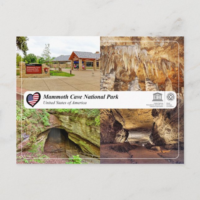 Carte Postale UNESCO WHS - Parc national de Mammoth Cave (Devant)