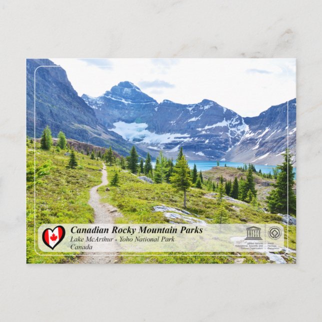 Carte Postale UNESCO WHS - Parc national de Yoho (Devant)