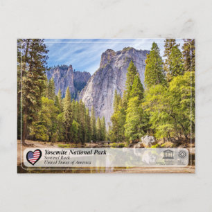 Carte Postale UNESCO WHS - Parc national de Yosemite - Sentinel 