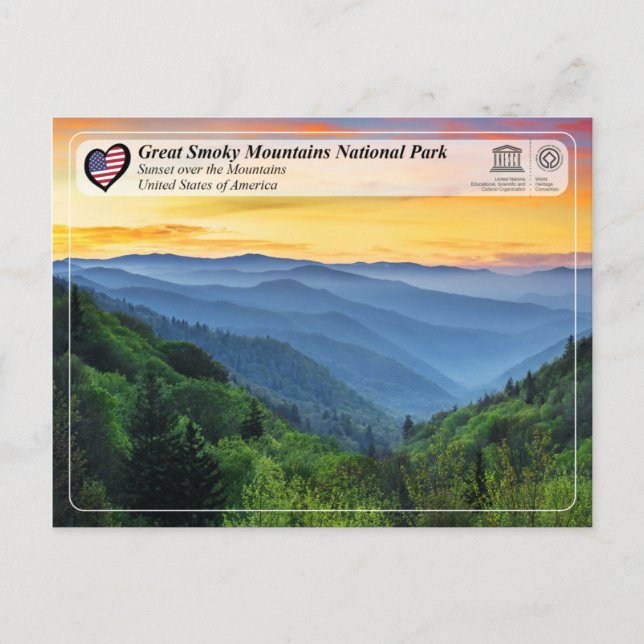 Carte Postale UNESCO WHS - Parc national des Grands Montagnes Fu (Devant)