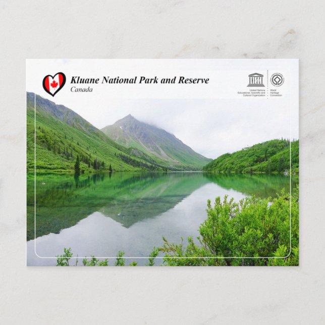 Carte Postale UNESCO WHS - Parc national et réserve de Kluane (Devant)