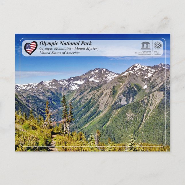 Carte Postale UNESCO WHS - Parc National Olympique - Le Mont Mys (Devant)