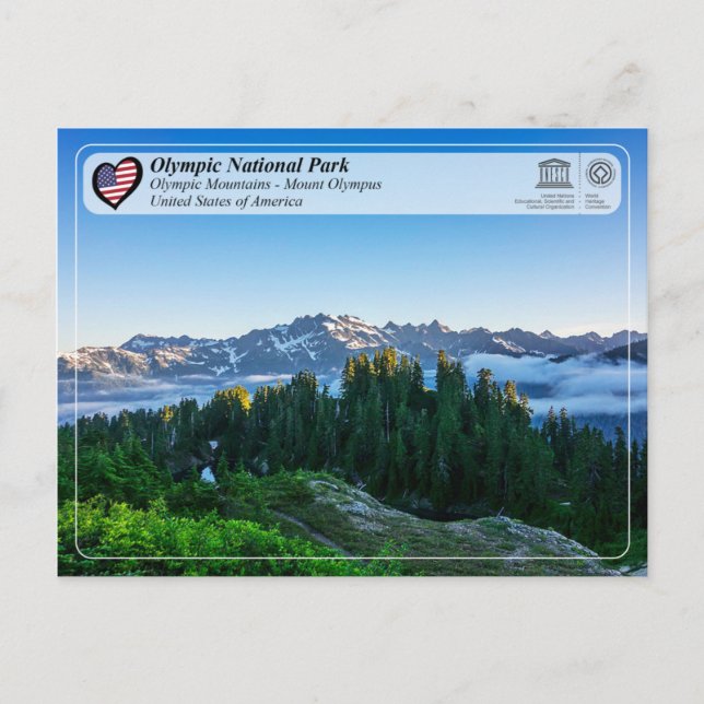 Carte Postale UNESCO WHS - Parc National Olympique - Mont Olympe (Devant)