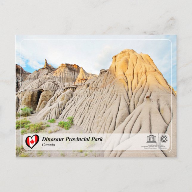 Carte Postale UNESCO WHS - Parc provincial de Dinosaur (Devant)