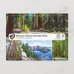 Carte Postale UNESCO WHS - Parcs nationaux et nationaux de Redwo