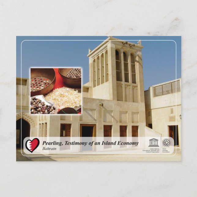 Carte Postale UNESCO WHS - Pearling, Témoignage d'une île Econ (Devant)