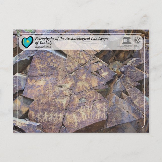 Carte Postale UNESCO WHS - Pétroglyphes de Tanbaly (Devant)
