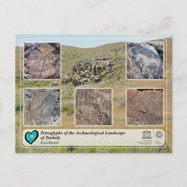 Carte Postale UNESCO WHS - Pétroglyphes de Tanbaly (Devant)