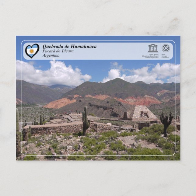 Carte Postale UNESCO WHS - Quebrada de Humahuaca (Devant)
