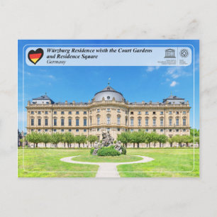 Carte Postale UNESCO WHS - Résidence Würzburg