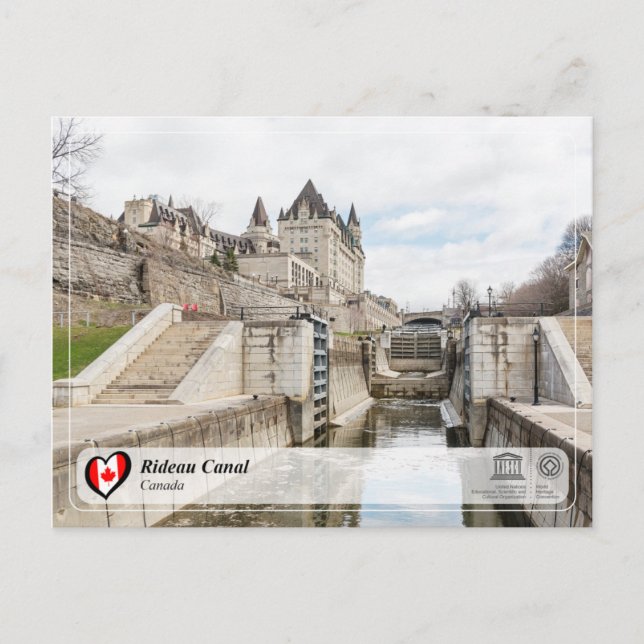 Carte Postale UNESCO WHS - Rideau Canal (Devant)