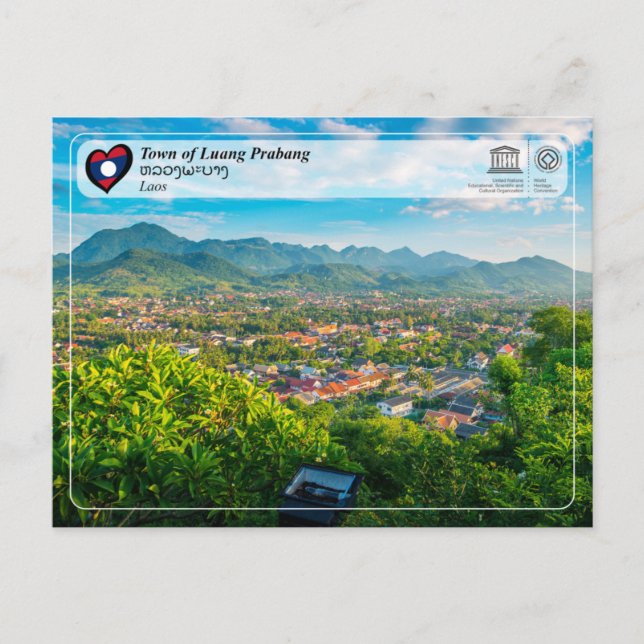 Carte Postale UNESCO WHS - Town of Luang Prabang - ຫລວງພະບາງ  (Devant)