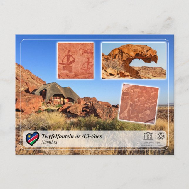 Carte Postale UNESCO WHS - Twyfelfontein (Devant)