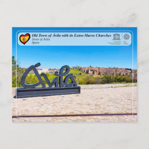 Carte Postale UNESCO WHS - Vieille ville d'Ávila avec ses église
