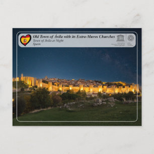 Carte Postale UNESCO WHS - Vieille ville d'Ávila et ses murs
