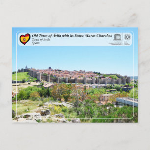 Carte Postale UNESCO WHS - Vieille ville d'Ávila et ses murs