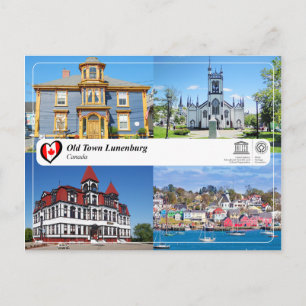 Carte Postale UNESCO WHS - Vieille Ville Lunenburg