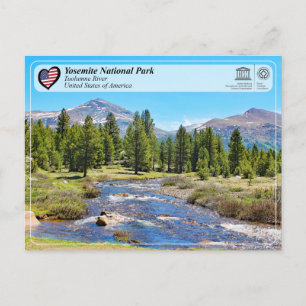 Carte Postale UNESCO WHS - Yosemite NP - Tuolumne River Postcard