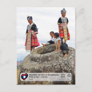 Carte Postale UNESCO - Xiengkhuang - Plaine des Jarres - ທົ່ງໄຫຫ