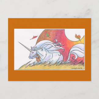 Carte Postale Unicorn Cycle - Automne ©1999