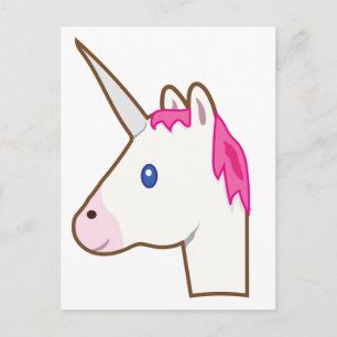 Carte Postale Unicorn emoji
