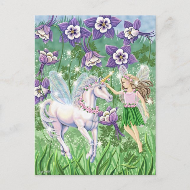 Carte Postale Unicorn Fairy (Devant)