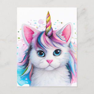 Carte Postale Unicorn Kitten