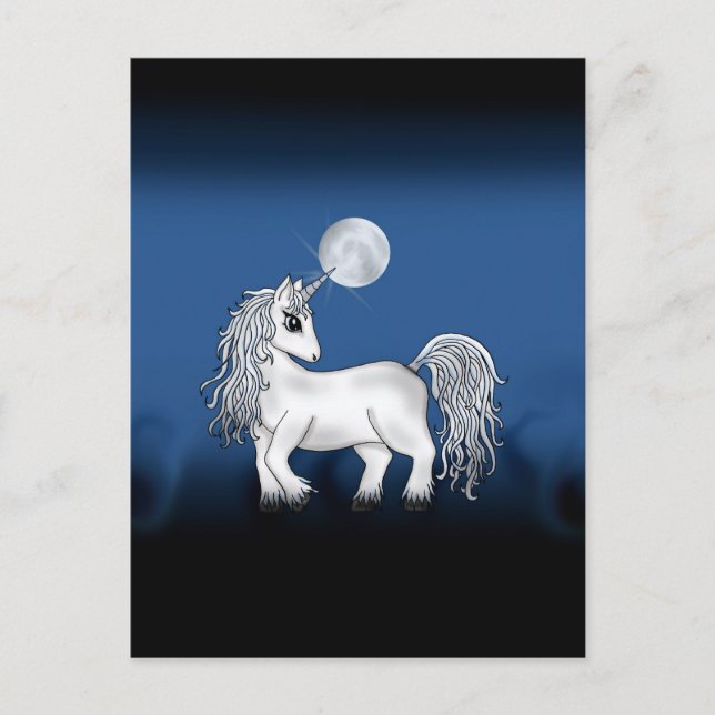 Carte Postale Unicorn Moon (Devant)