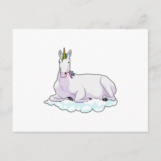 Carte Postale Unicorn on cloud (Devant)