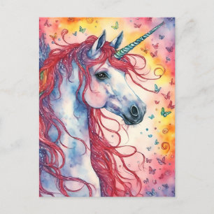 Carte Postale Unicorn Pegasus
