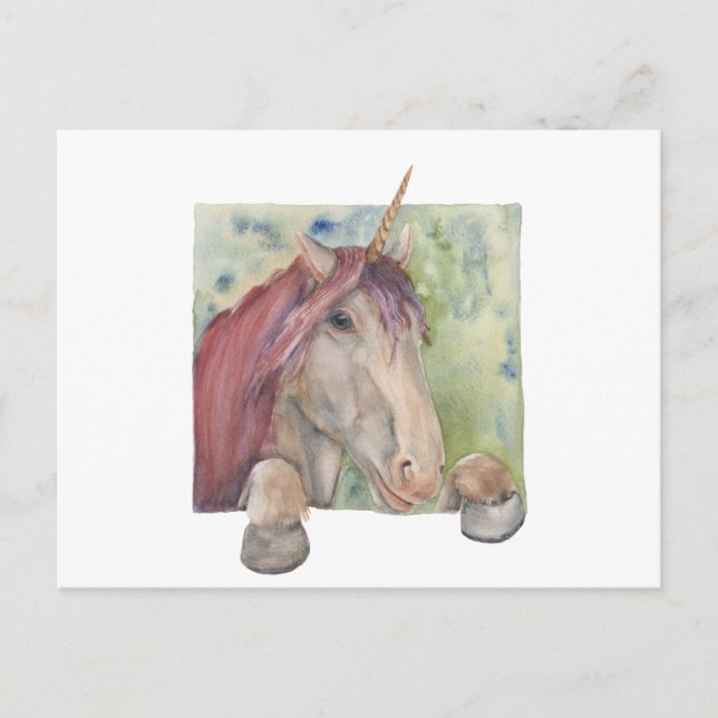 Carte Postale Unicorne (Devant)