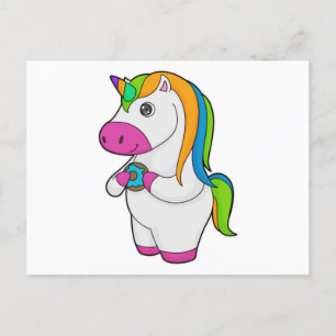 Carte Postale Unicorne Donut