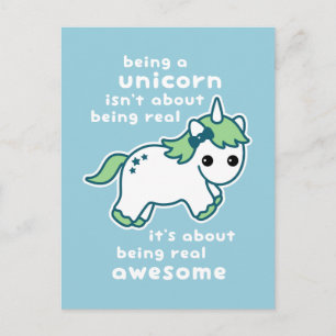 Carte Postale Unicorne géniale