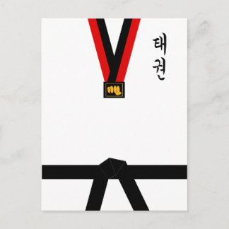 Carte Postale Uniforme de taekwondo