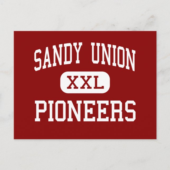 Carte Postale Union de sable - Pionniers - Haut - Oregon de sabl (Devant)