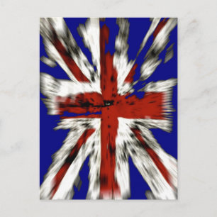 Carte Postale Union Jack britannique en détresse