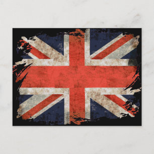 Carte Postale Union Jack déchiquetée âgée