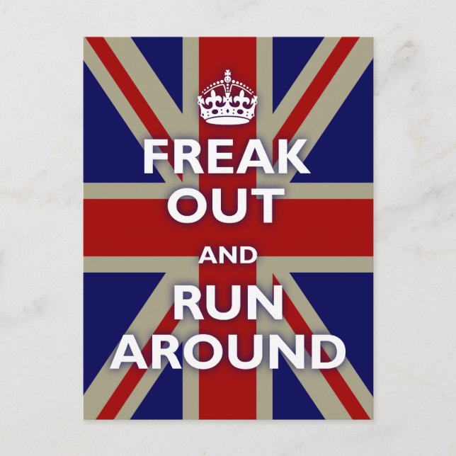 Carte Postale Union Jack Parody (Devant)