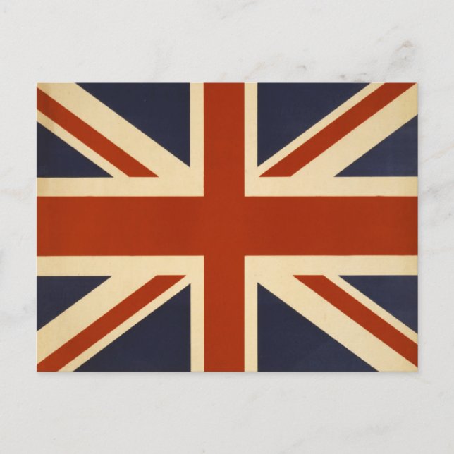 Carte Postale Union Jack Retro (Devant)