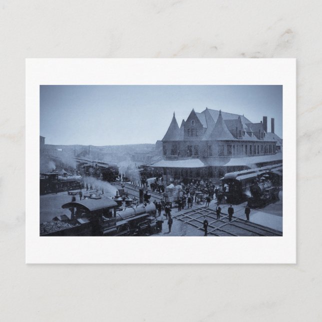 Carte Postale Union Station, Durand, Michigan (Devant)
