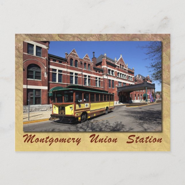 Carte Postale Union Station, Montgomery, Alabama (Devant)
