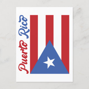 Carte postale unique Porto Rico Flag