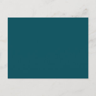Carte Postale Uniquement corail bleu turquoise foncé couleur uni