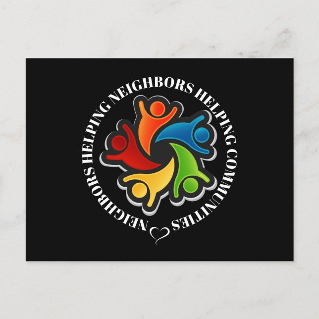 Carte postale Unité de travail d'équipe communauta (Devant)