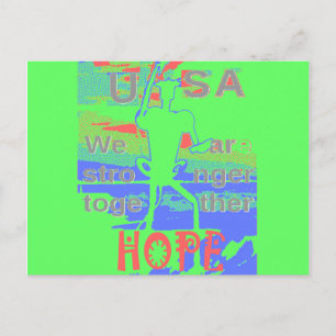 Carte Postale United in Hope : Forts Together - Vibrant USA