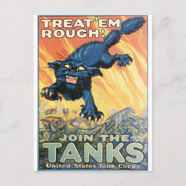 Carte Postale United States Tank Corps. vers 1918 (Devant)